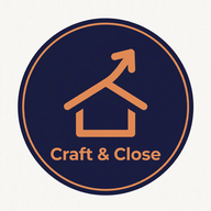 Craft & Close logo — a house outline with an upward arrow